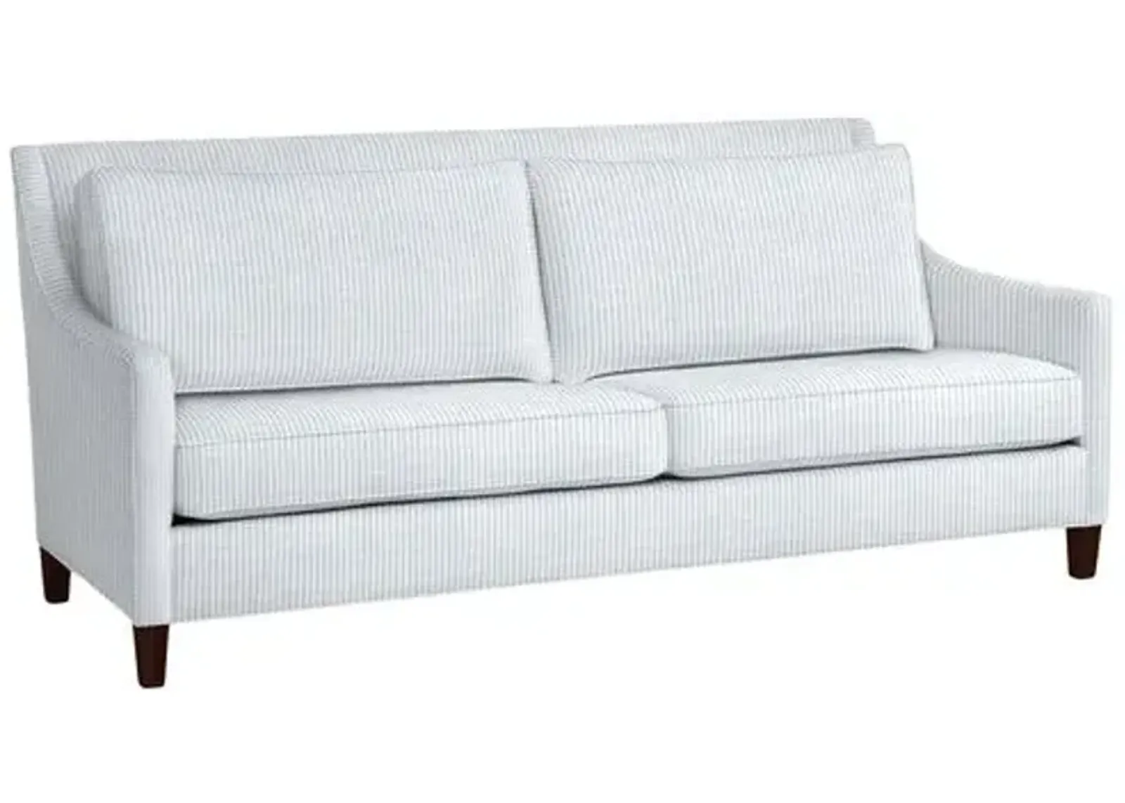 Maxwell Sofa - Inside Out Ticking Stripe - Handcrafted