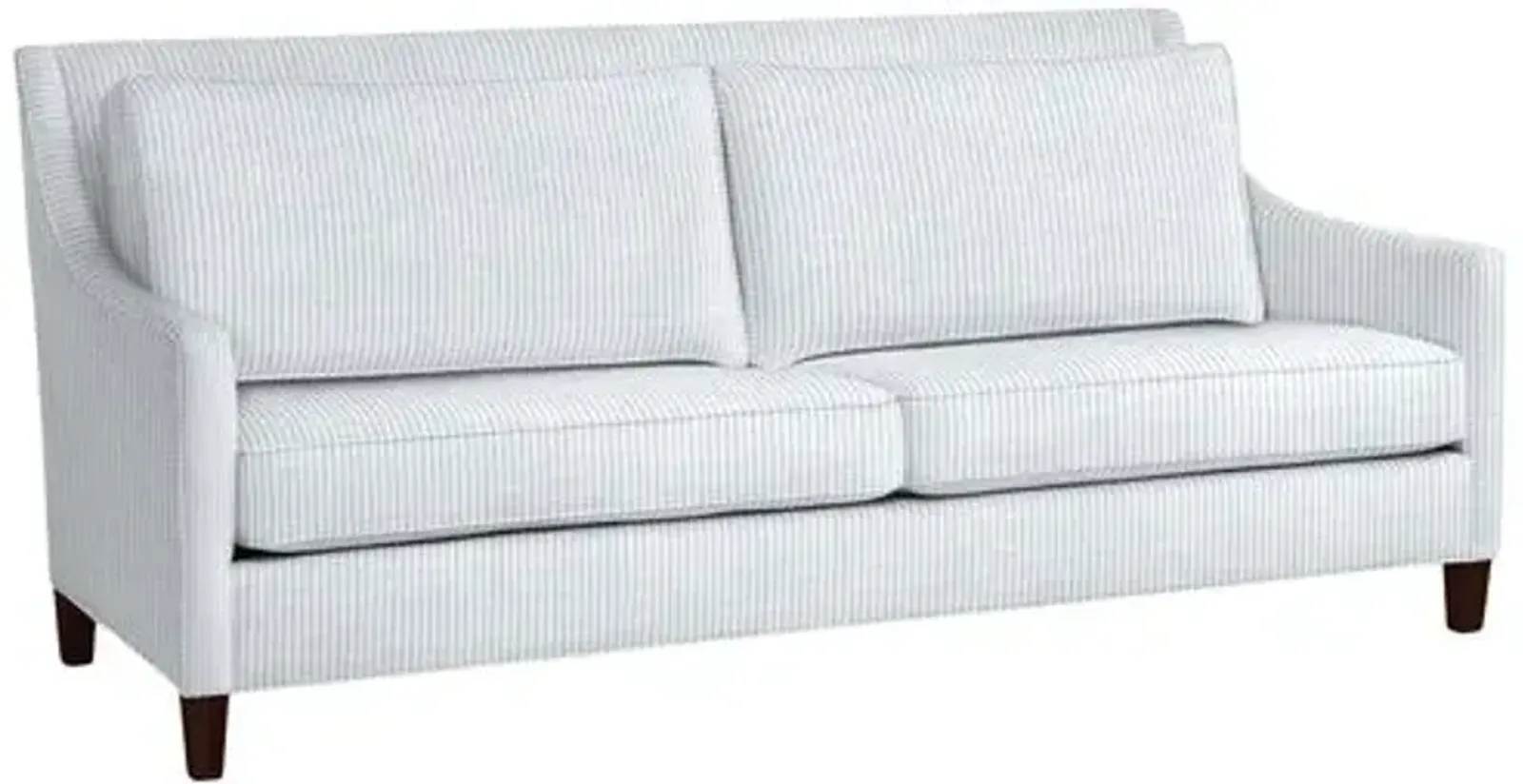 Maxwell Sofa - Inside Out Ticking Stripe - Handcrafted