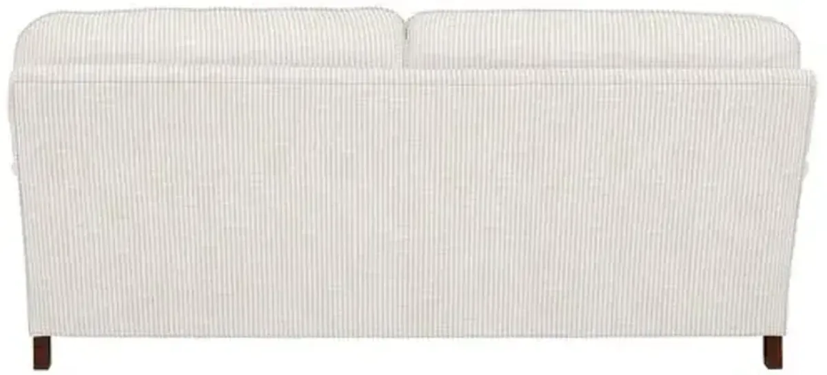 Archie Sofa - Inside Out Ticking Stripe - Handcrafted