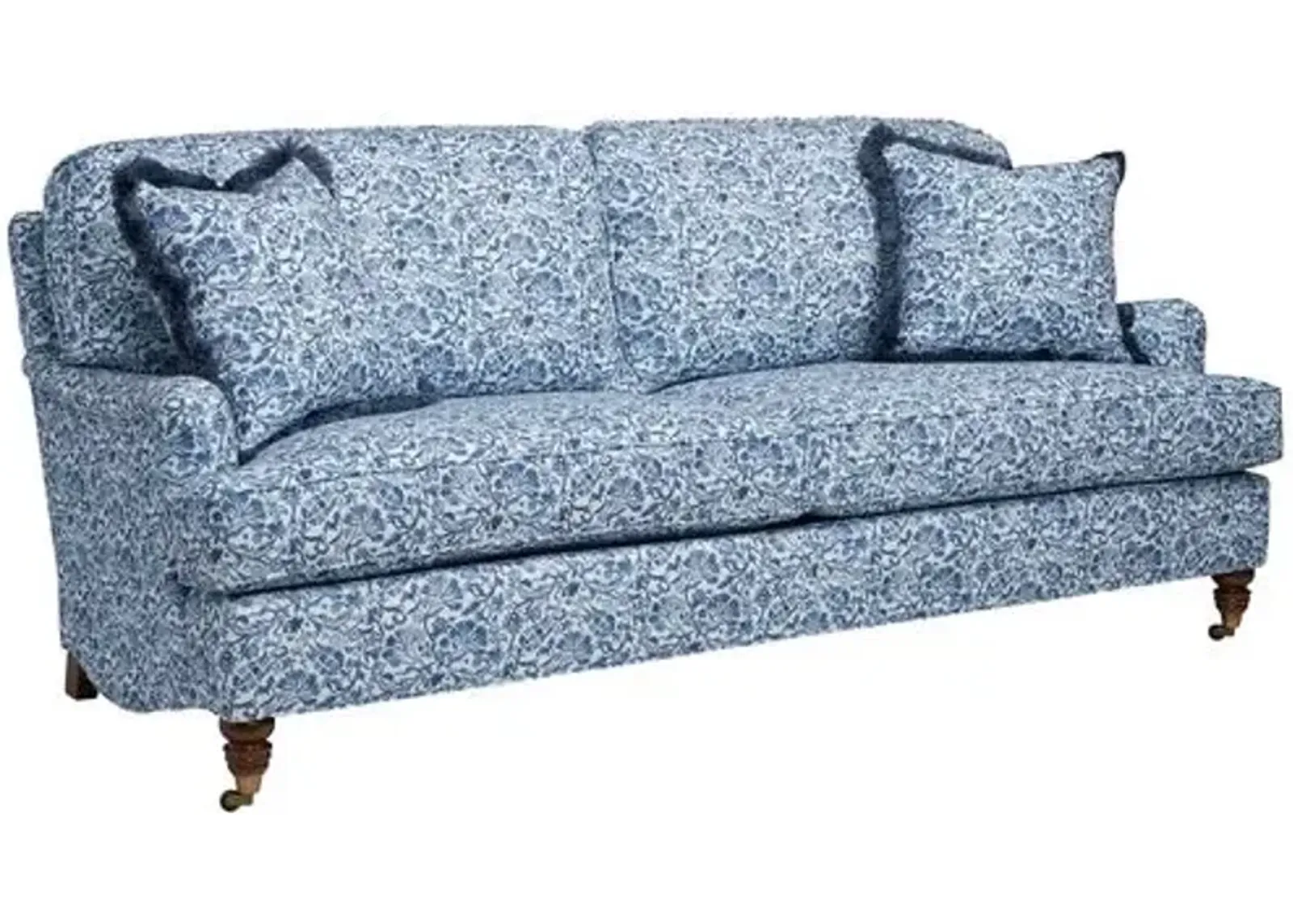 Archie Sofa - Aurora Indigo Floral - Handcrafted