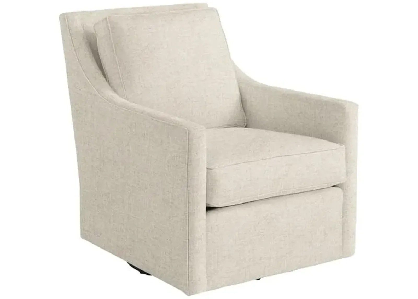 Elwood Swivel Chair - Crypton Linen - Handcrafted