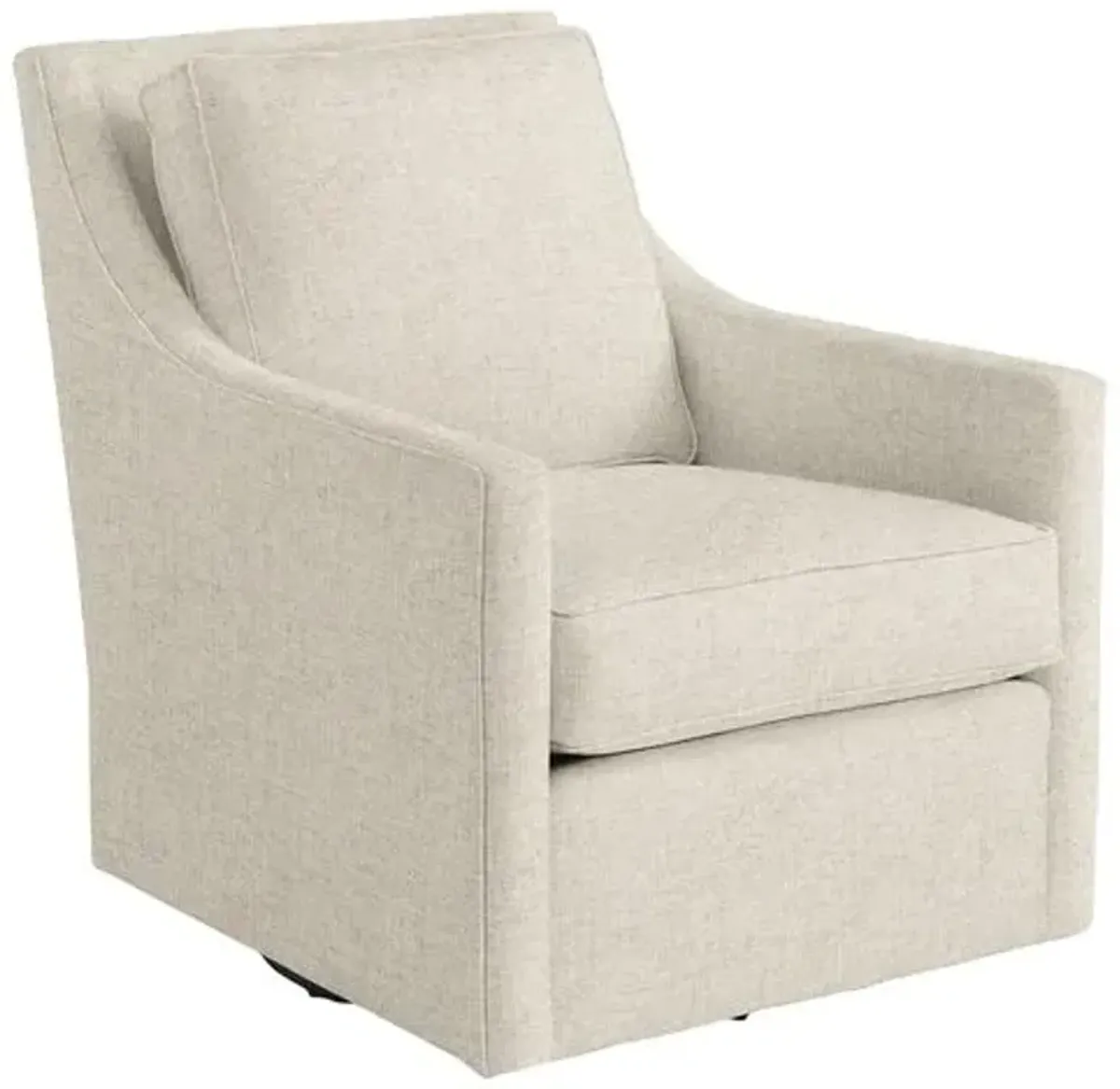 Elwood Swivel Chair - Crypton Linen - Handcrafted