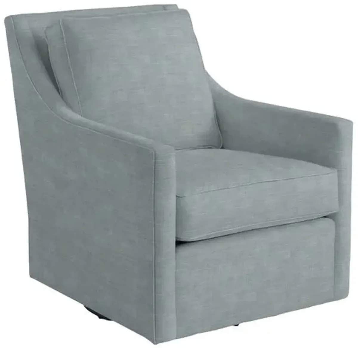 Elwood Swivel Chair - Crypton Linen - Handcrafted