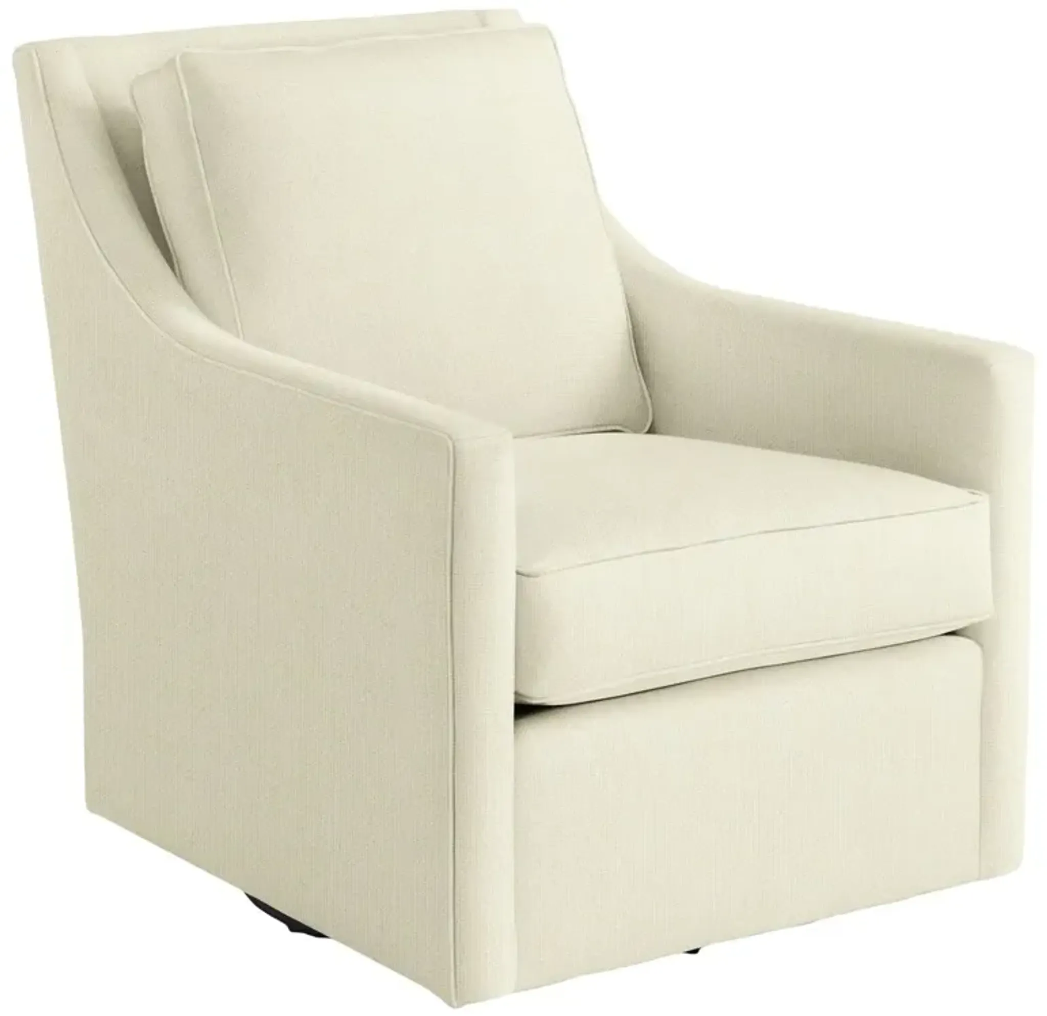 Elwood Swivel Chair Crypton Linen Handcrafted One Kings Lane ...