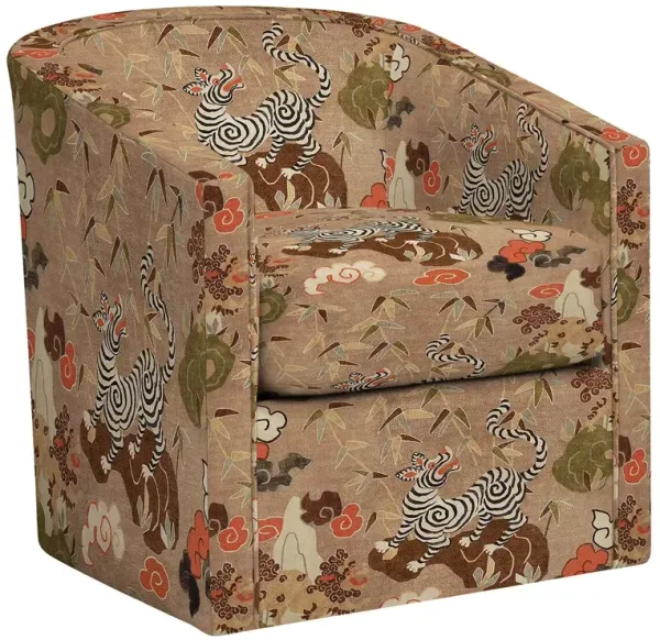 Sloane Swivel Chair, Bengal Tiger