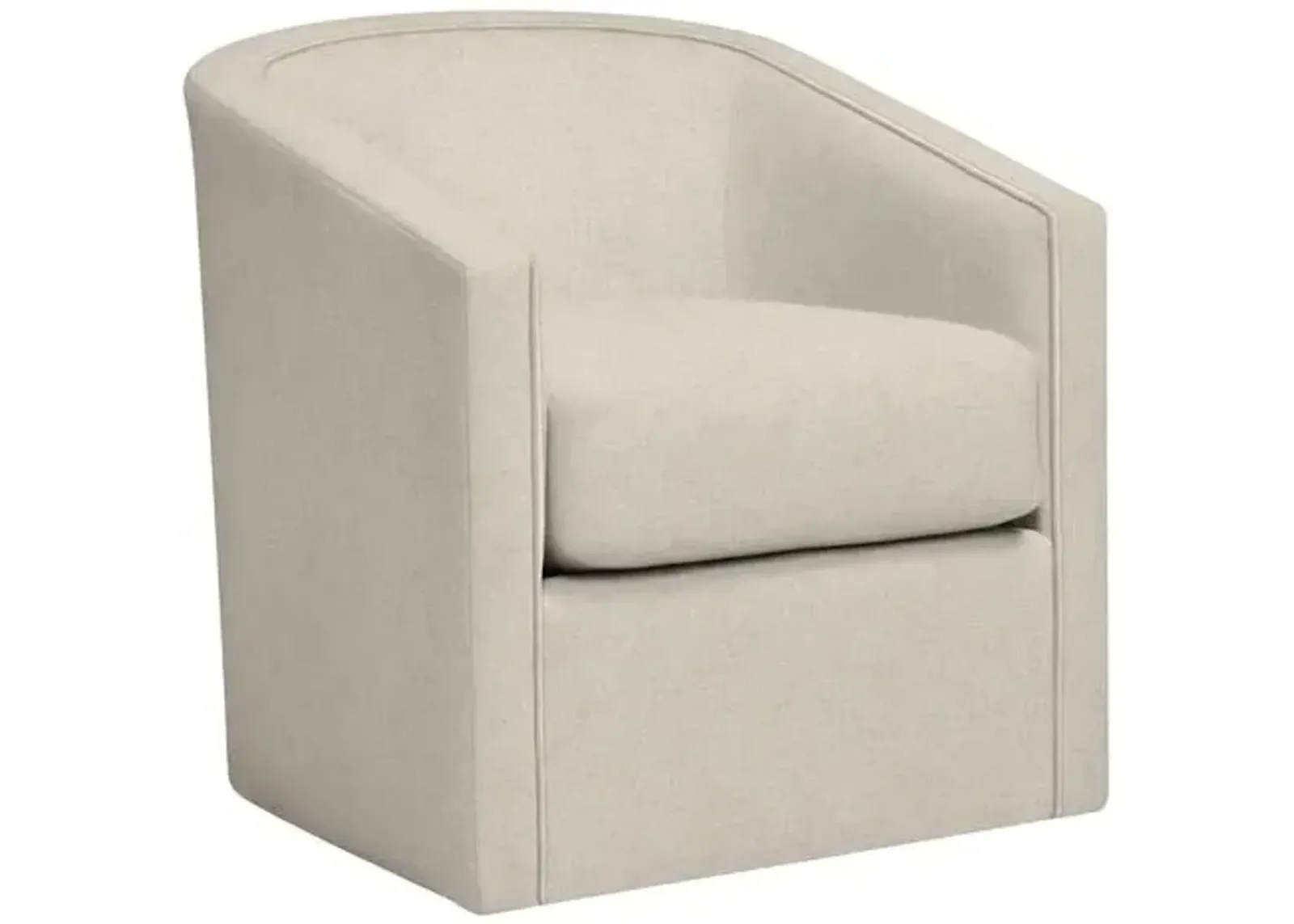 Sloane Swivel Chair - Crypton Linen - Handcrafted