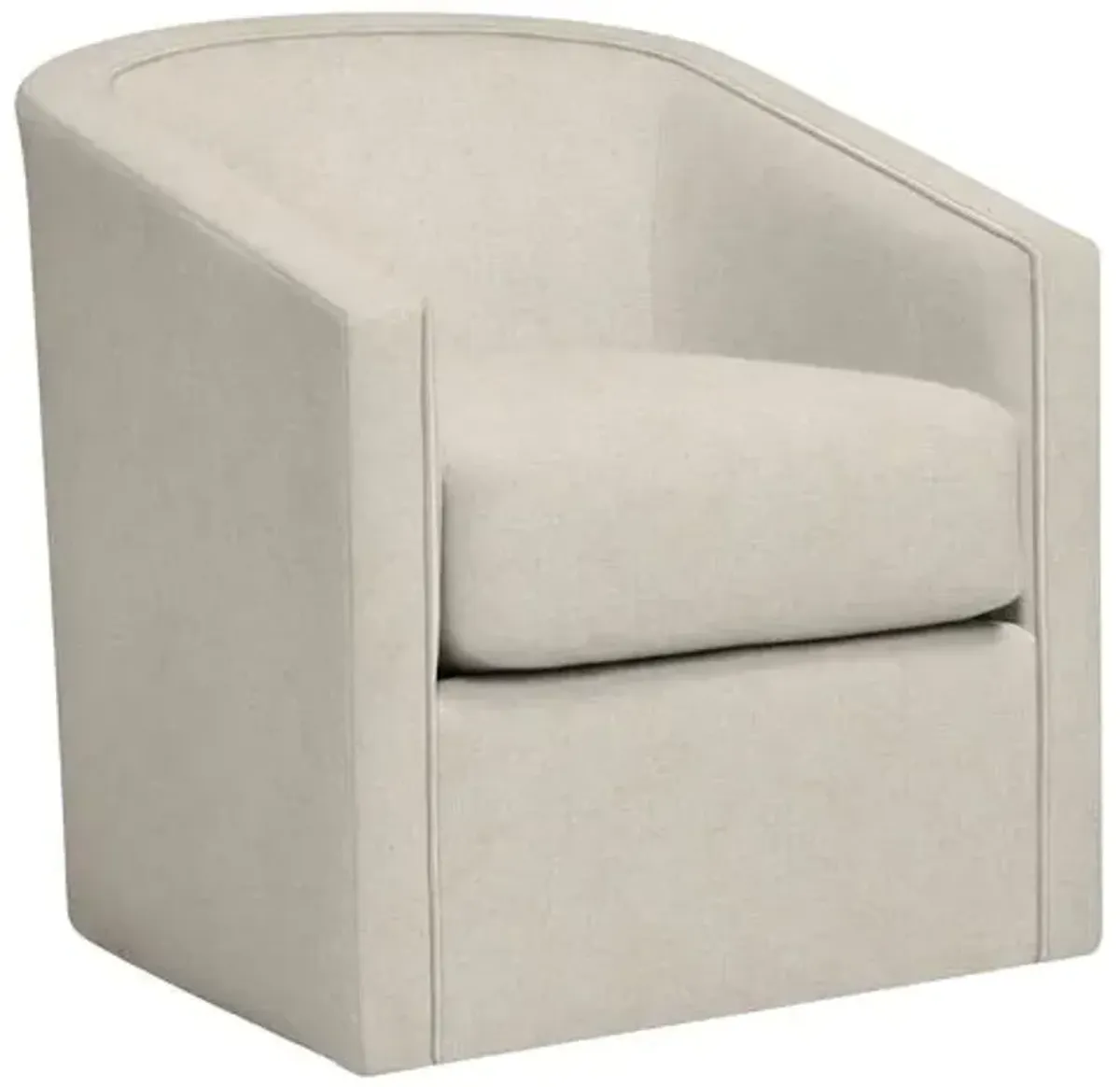 Sloane Swivel Chair - Crypton Linen - Handcrafted