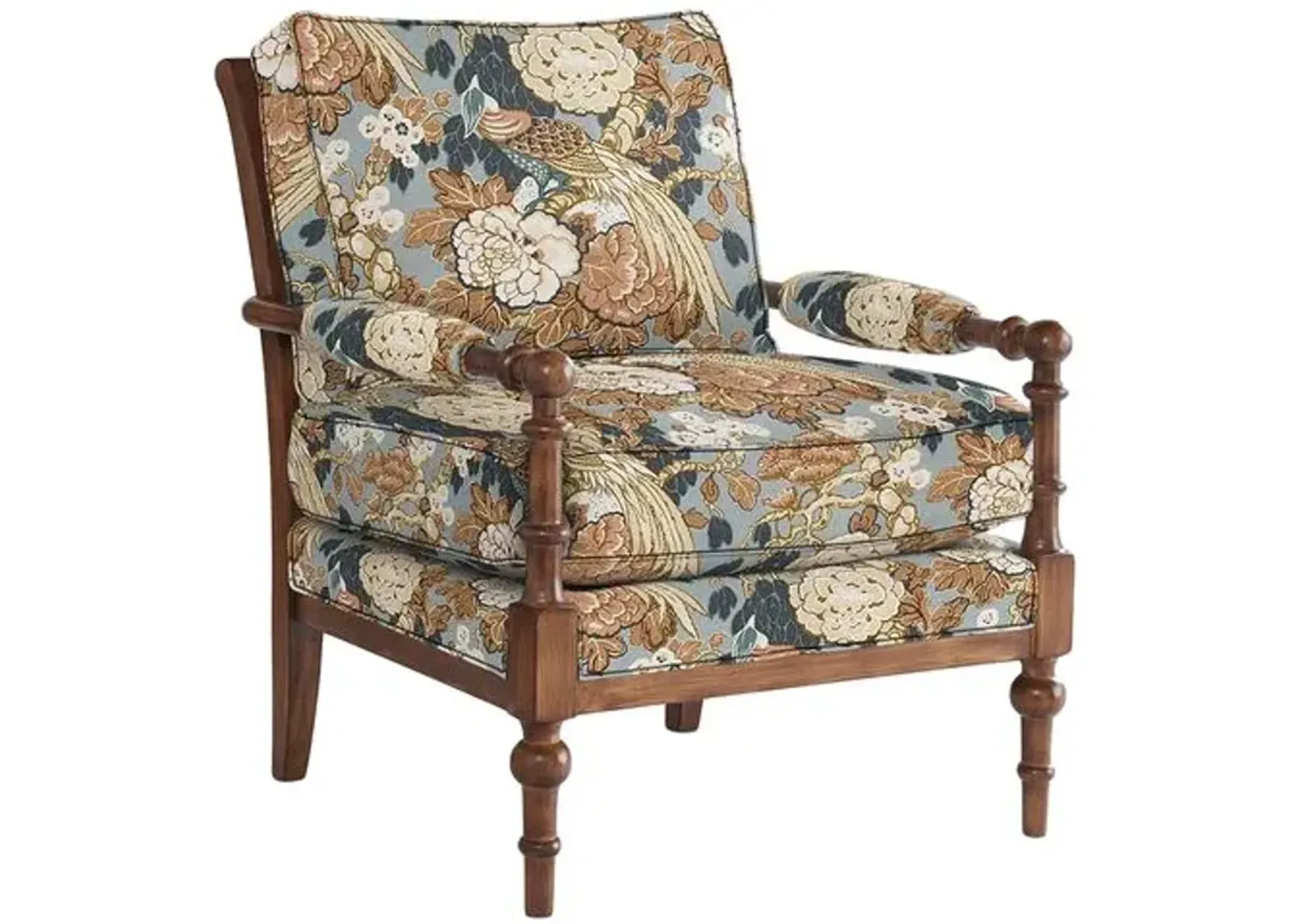 Lucy Exposed Wood Chair - Tilley Classic - Handcrafted - Multi