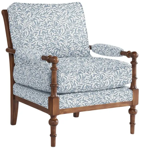 Lucy Exposed Wood Chair, Lunden Floral | One Kings Lane