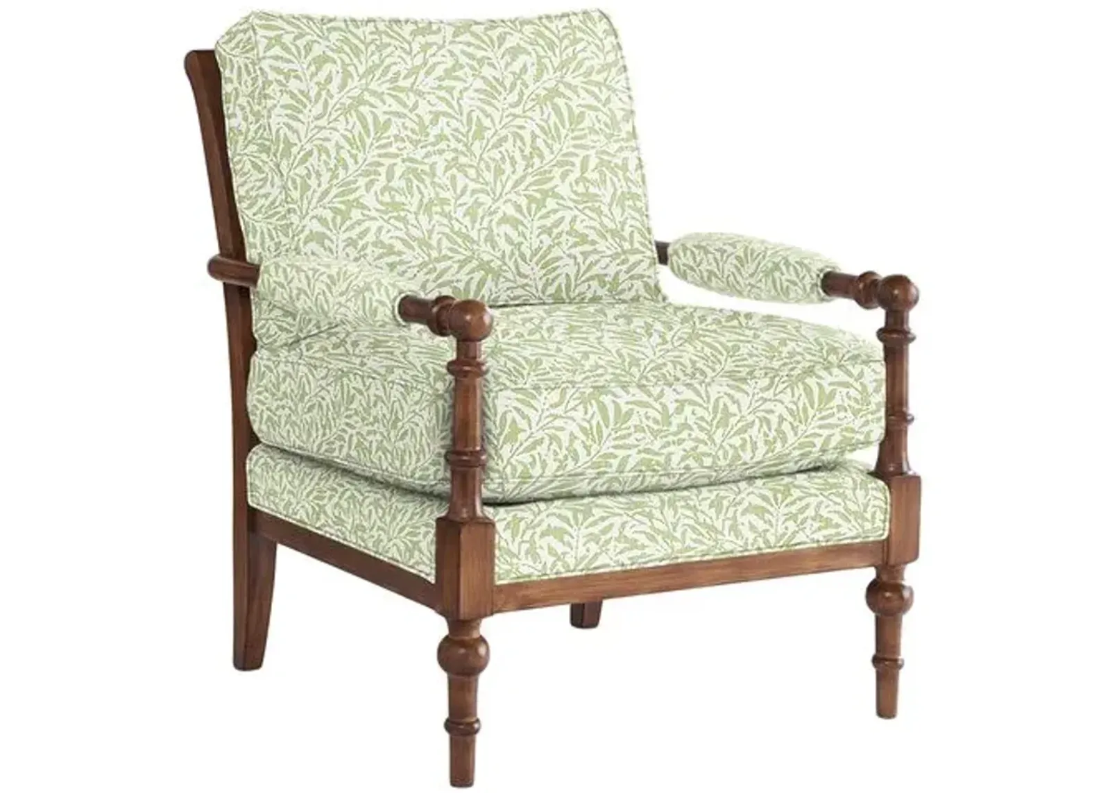 Lucy Exposed Wood Chair - Lunden Floral - Handcrafted