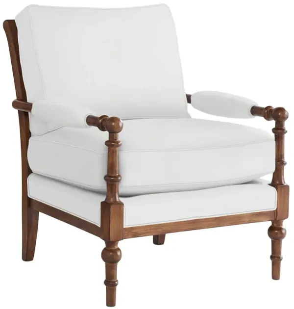 Lucy Exposed Wood Chair, Crypton Cotton
