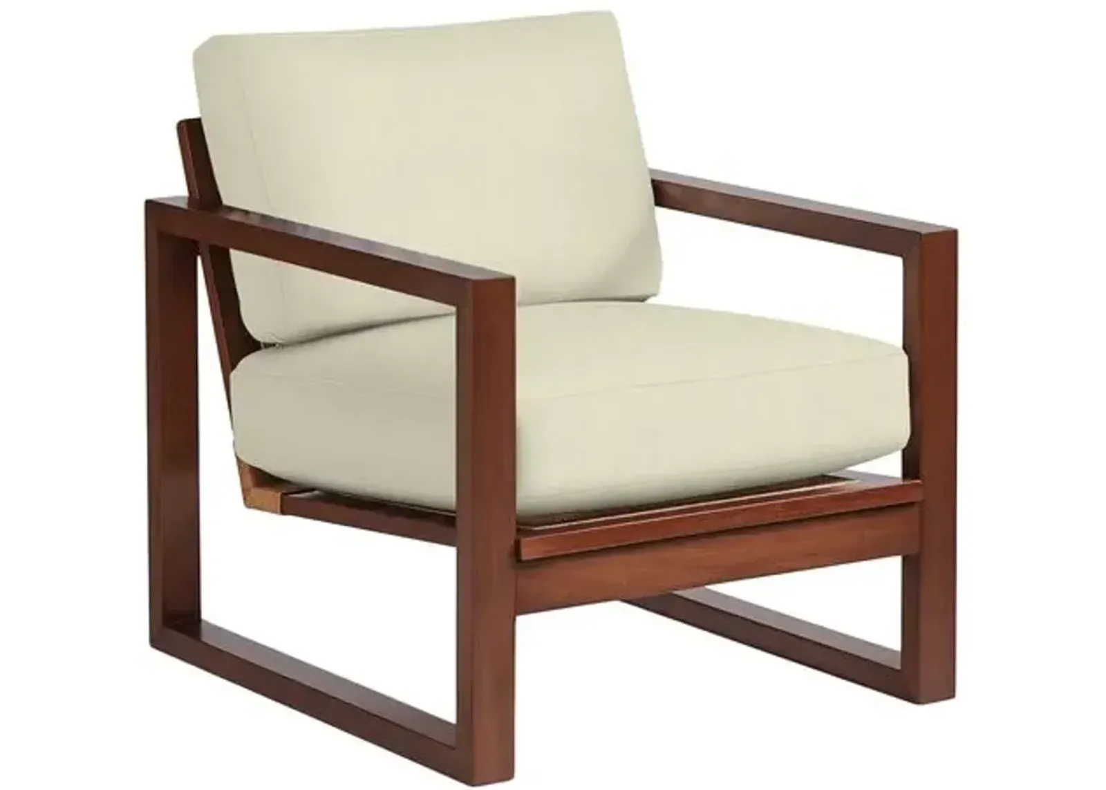 Grant Exposed Wood Chair - Natural Cane/Crypton Linen - Handcrafted