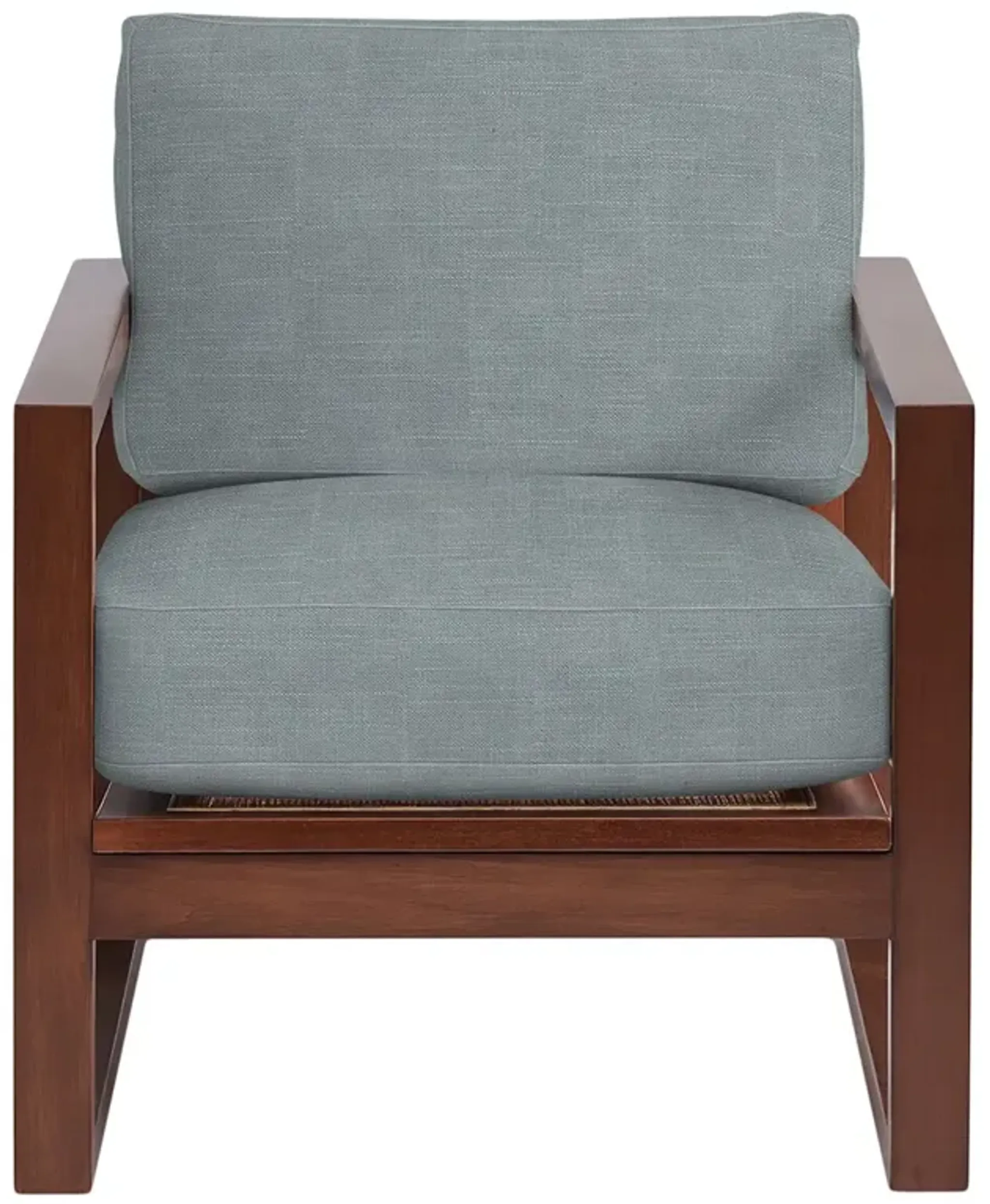 Grant Exposed Wood Chair, Natural Cane/Crypton Linen | Furniture.com