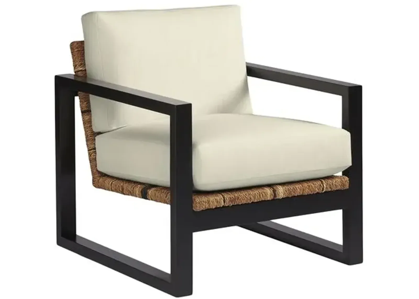 Broderick Exposed Wood Chair - Crypton Linen - Handcrafted - Ivory