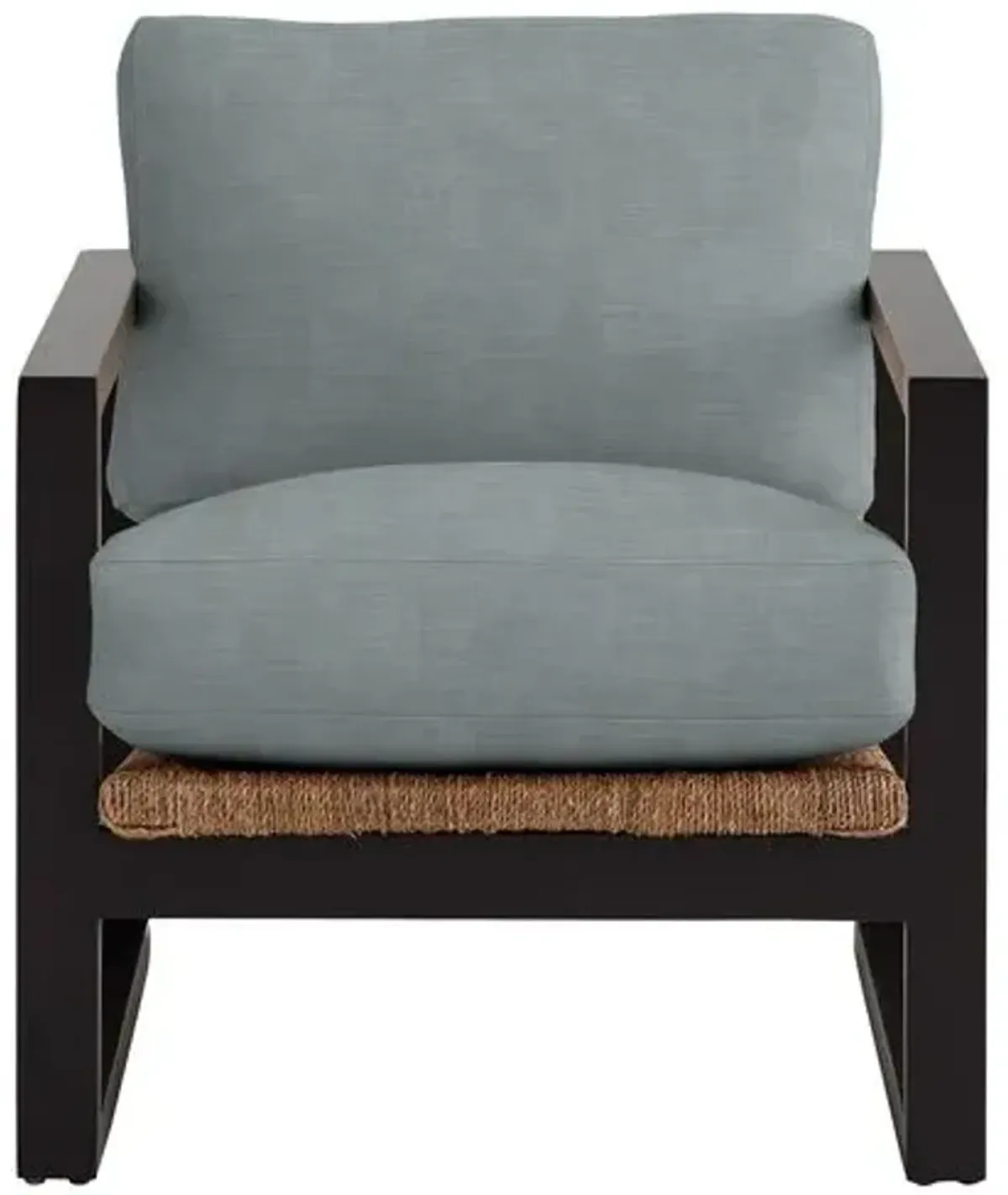 Effie Exposed Wood Chair - Crypton Linen - Handcrafted