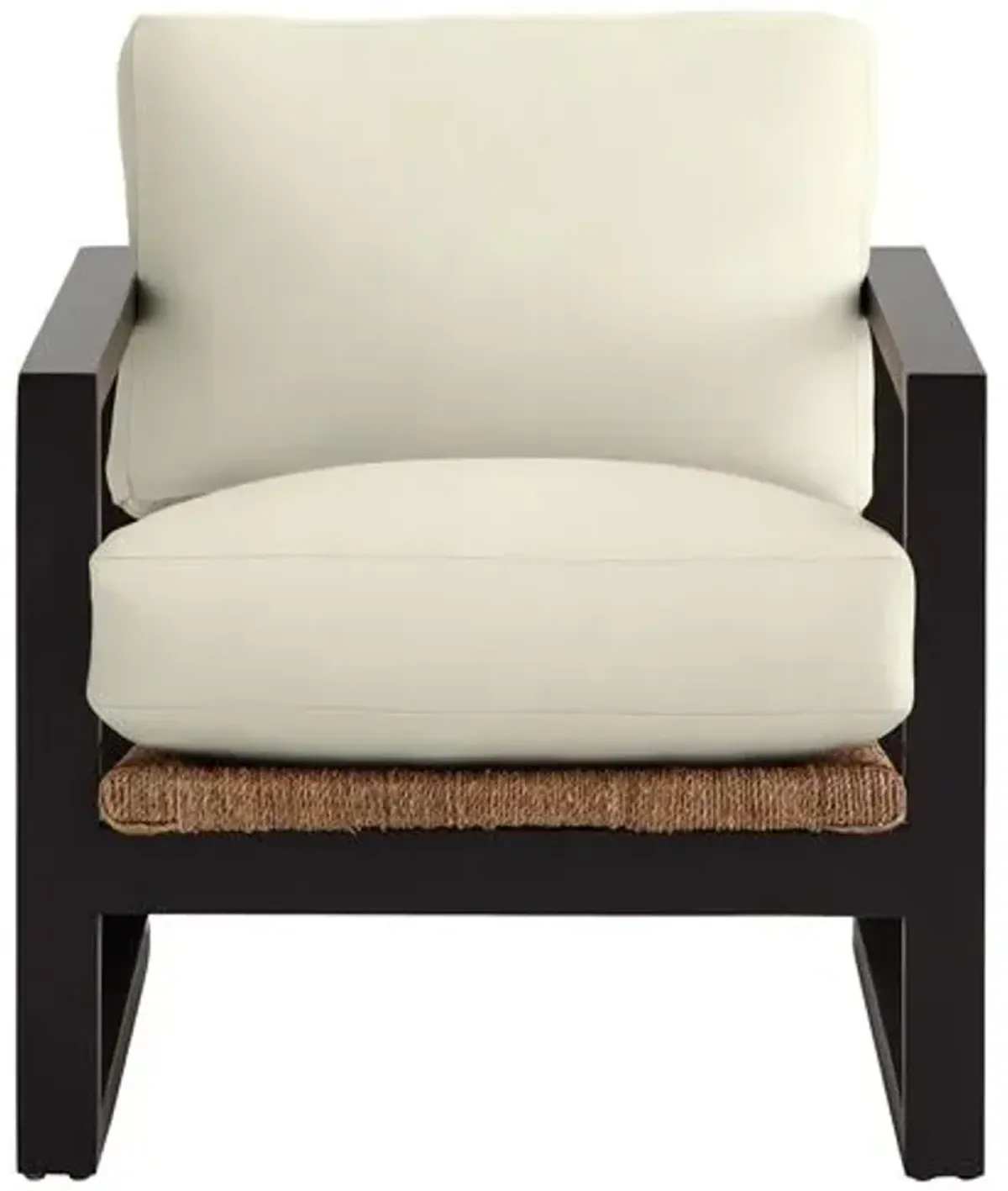 Effie Exposed Wood Chair - Crypton Linen - Handcrafted - Ivory