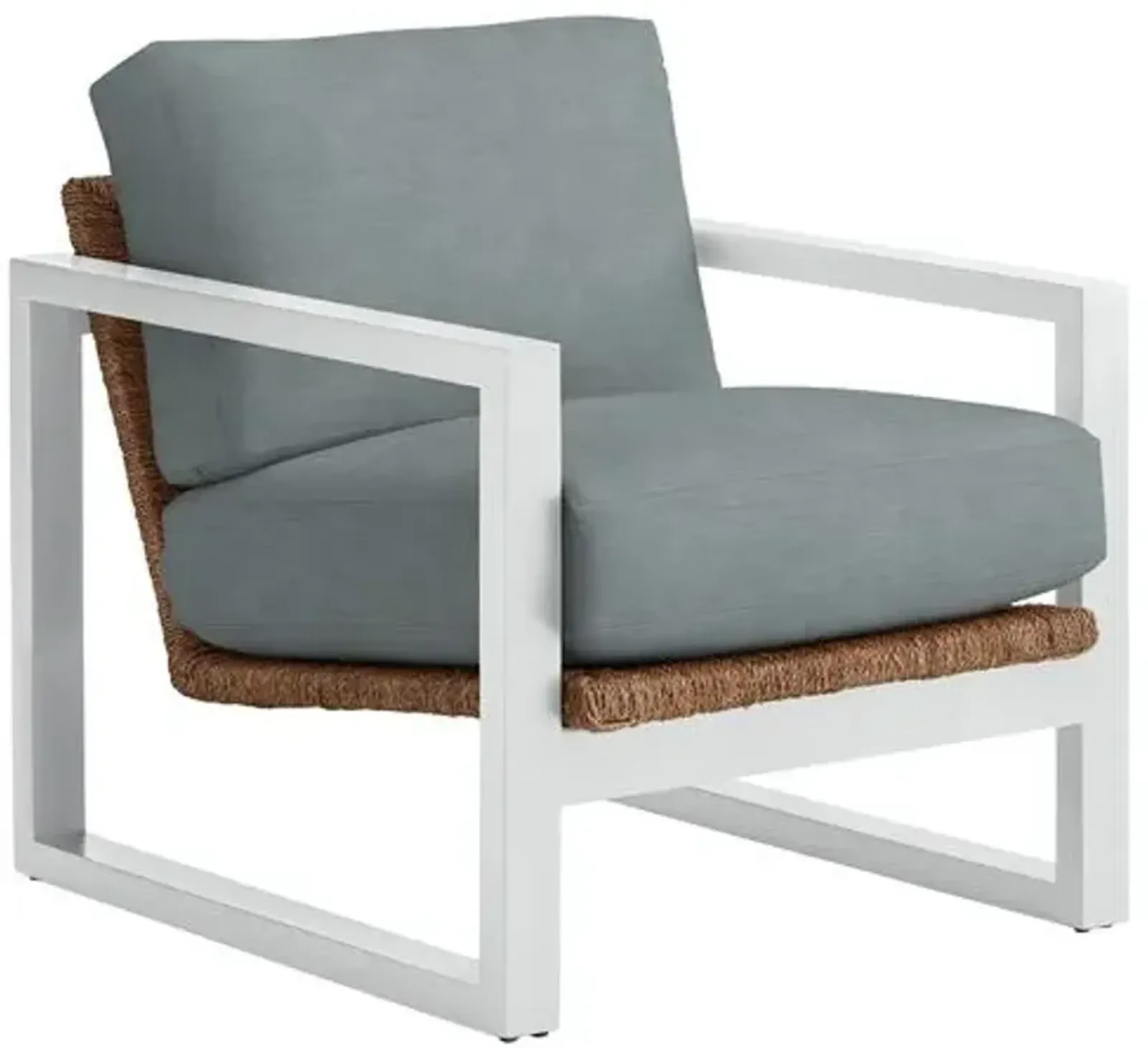 Effie White Exposed Wood Chair - Crypton Cloud Linen - Handcrafted