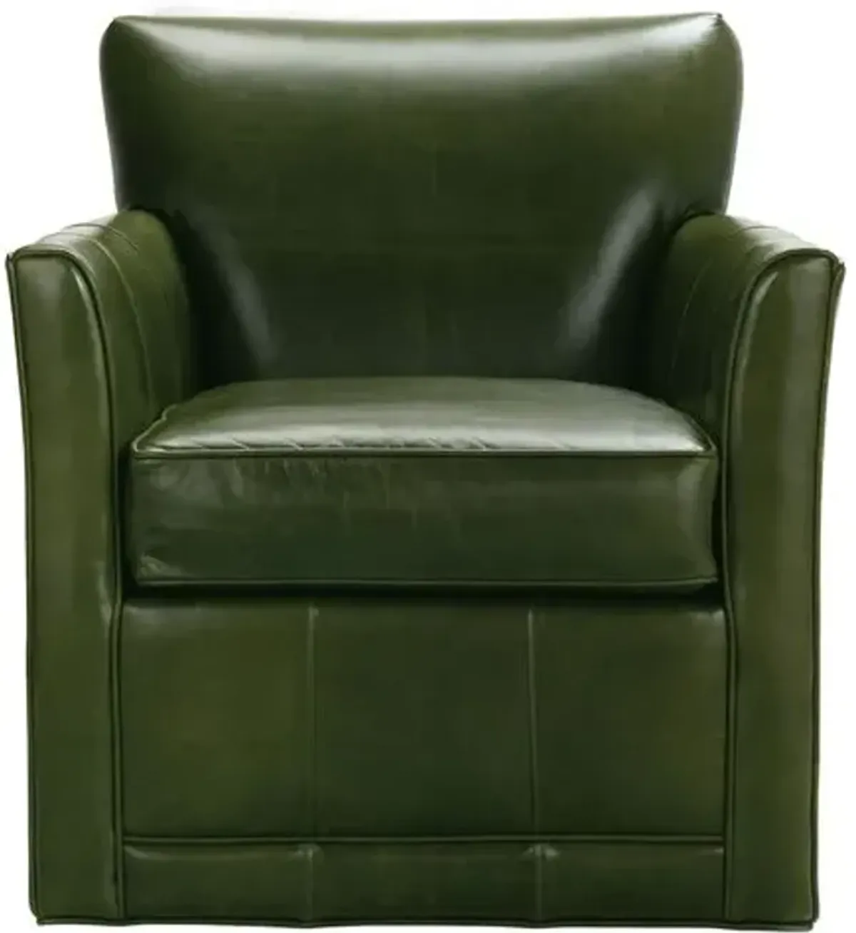 Scottie Square Leather Swivel Chair