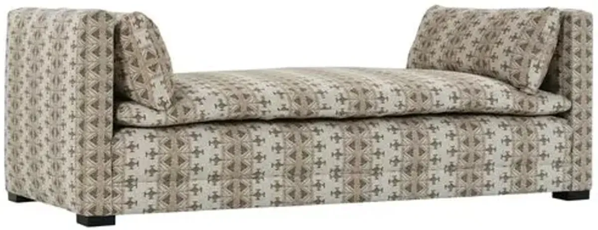 Juniper Daybed - Cocoa Geometric - Comfortable, Sturdy