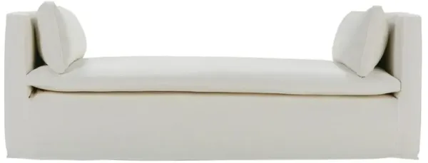 Juniper Slipcover Daybed, Chalk White Linen