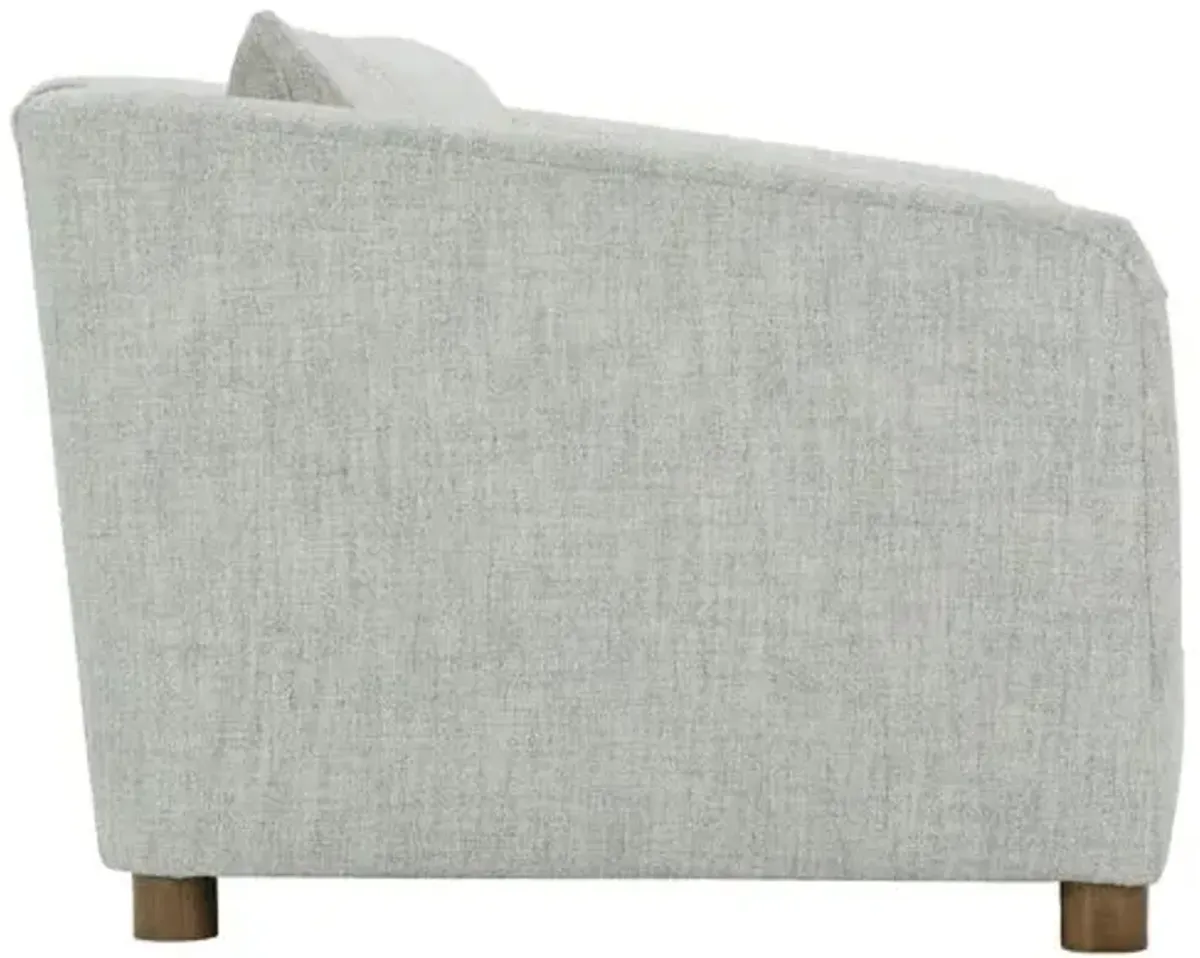 Mabel Curved Back Sofa - Platinum Boucle