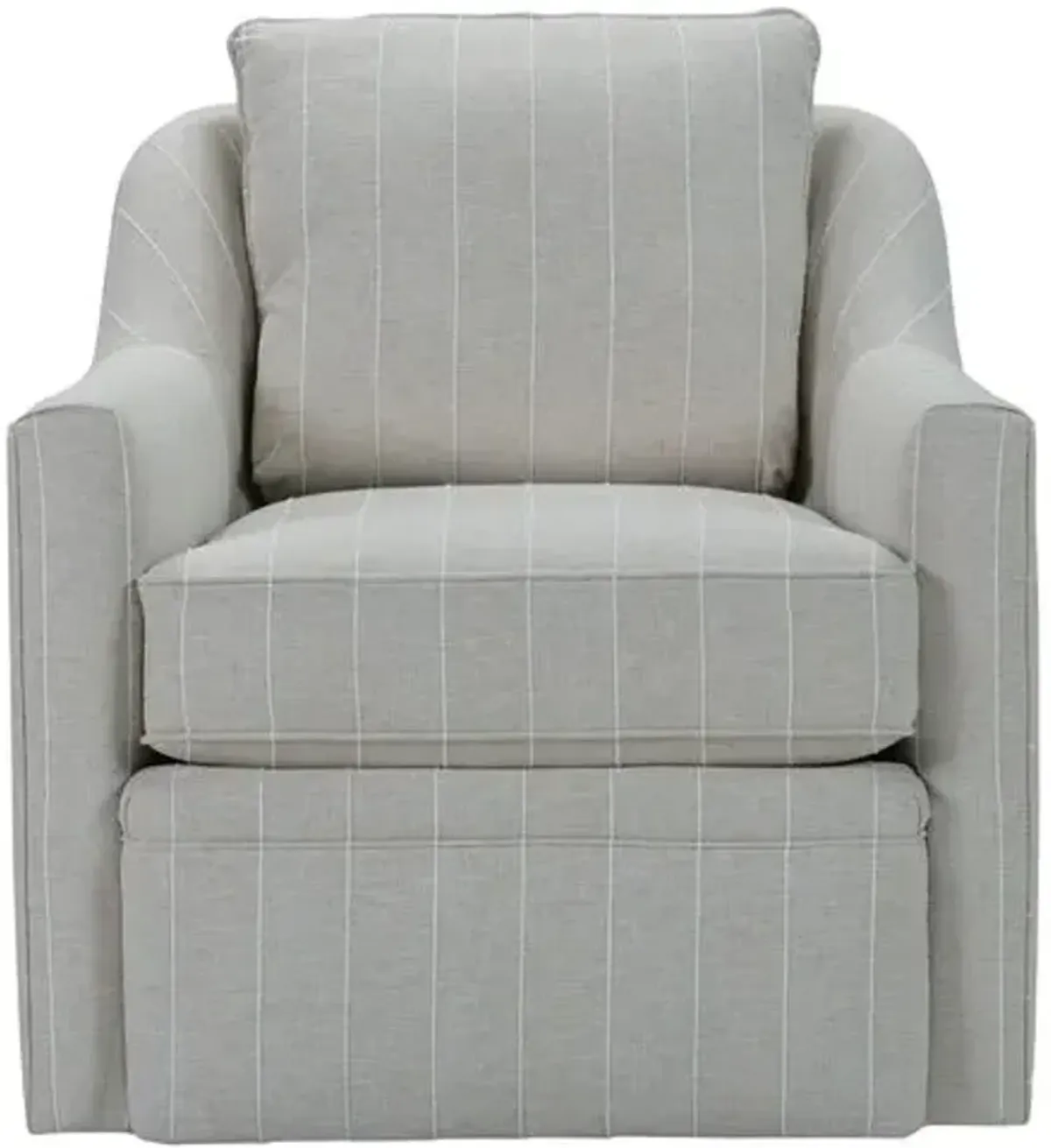 Mollie Swivel Chair - Natural Stripe