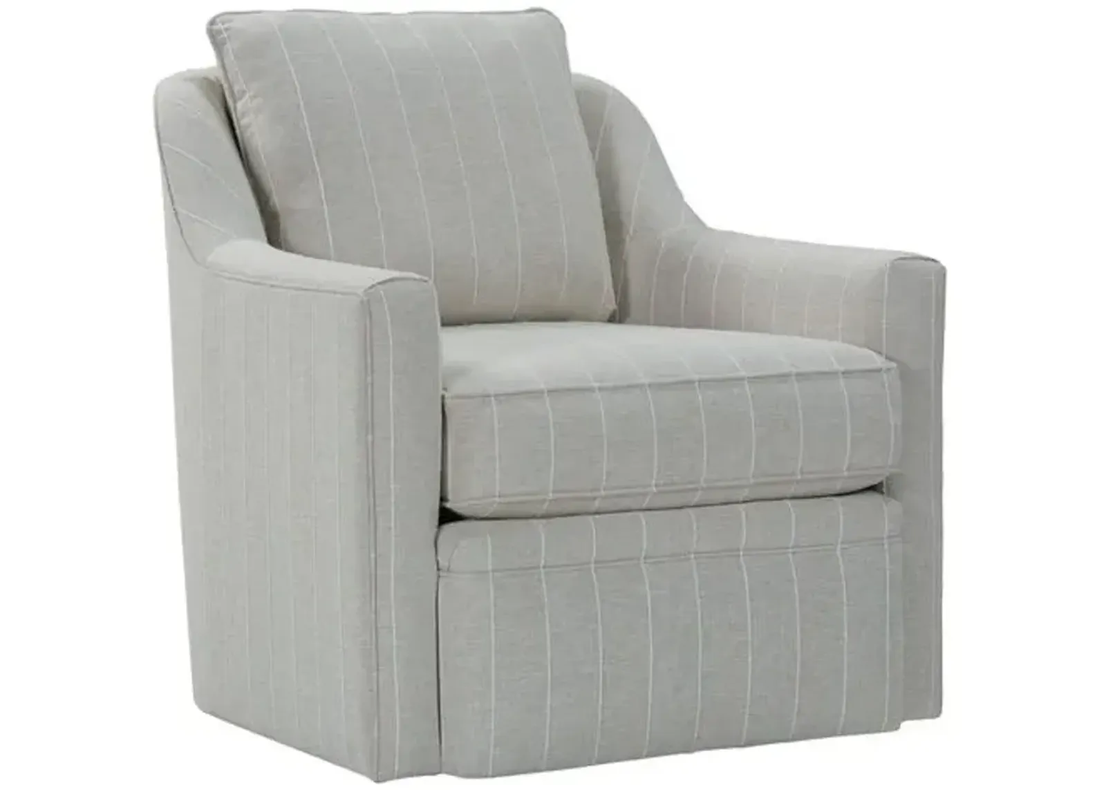 Mollie Swivel Chair - Natural Stripe