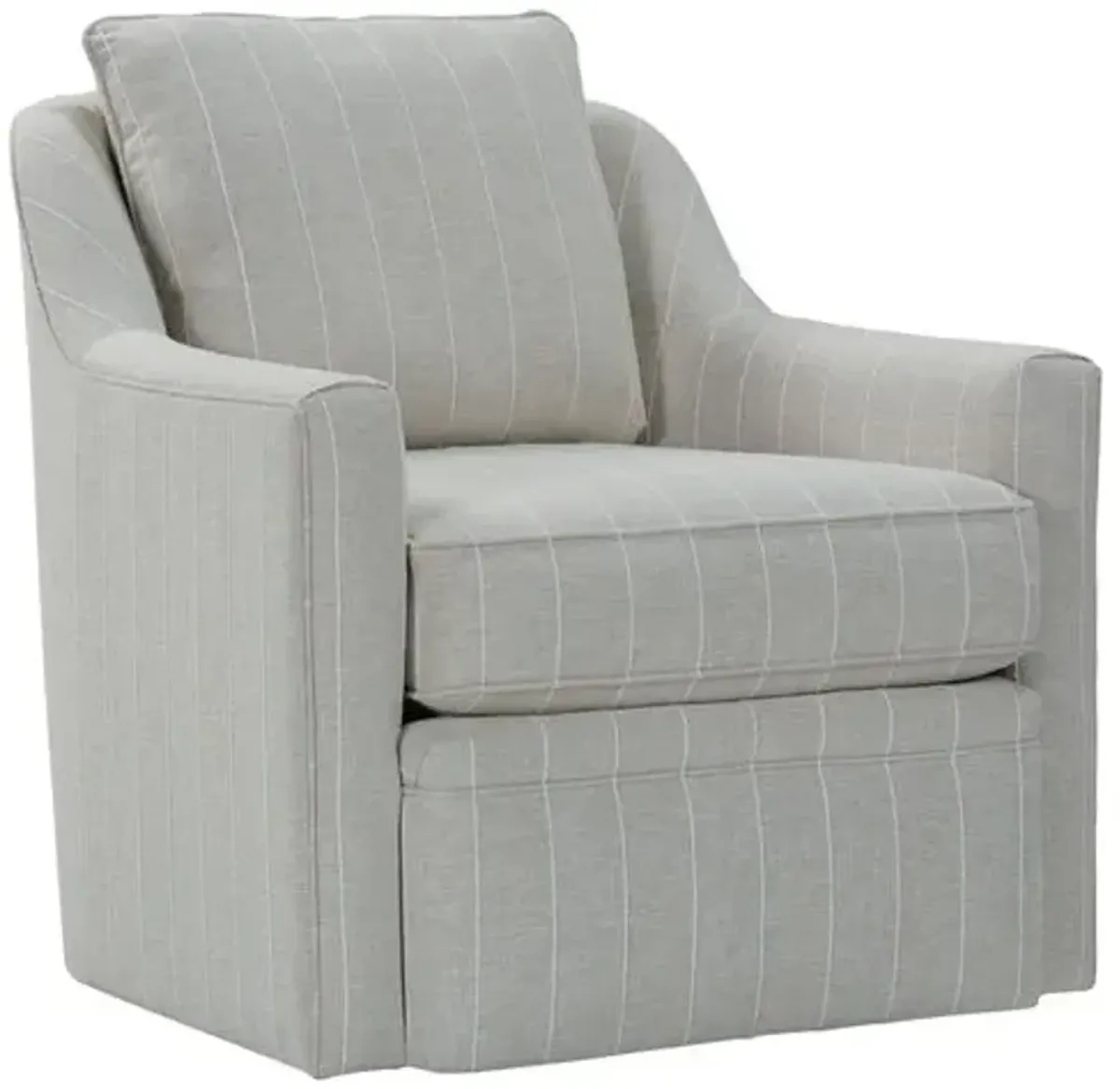 Mollie Swivel Chair - Natural Stripe