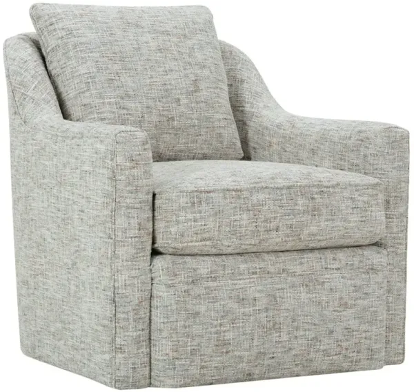 Mollie Velvet Swivel Chair, Slate Grey Basketweave