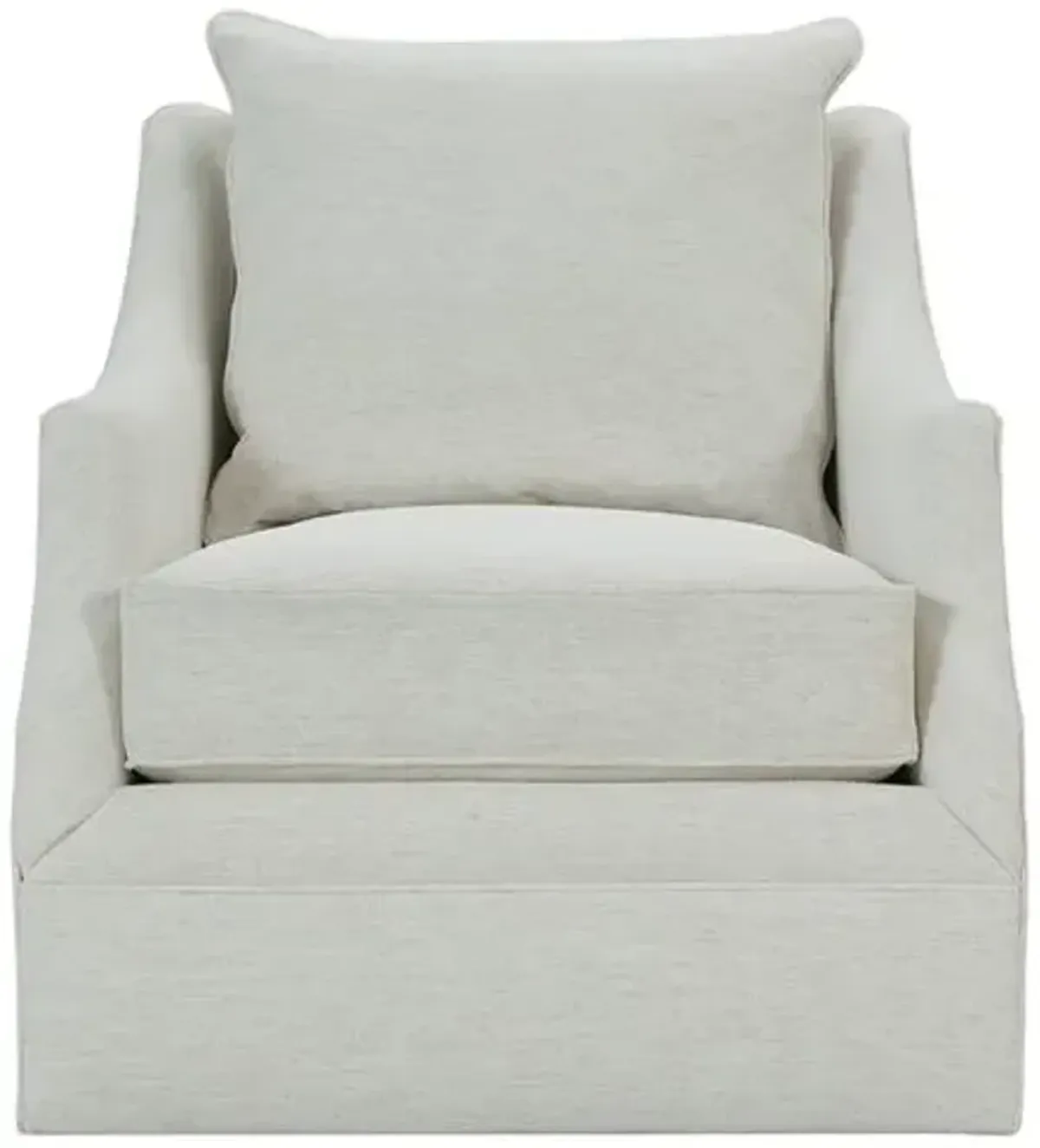 Sadie Swivel Chair - Natural Chenille