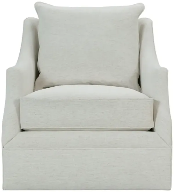 Sadie Swivel Chair, Natural Chenille