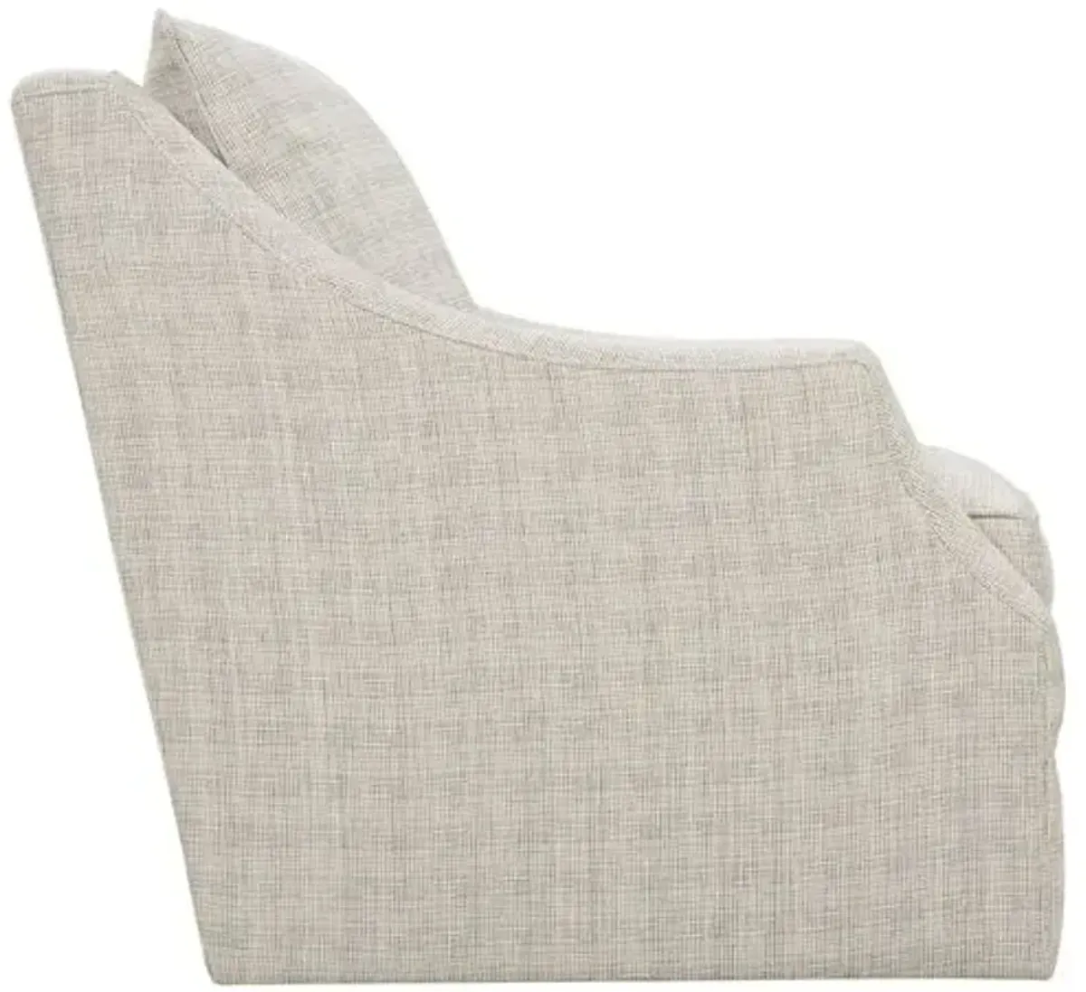 Sadie Swivel Chair - Textured Pebble