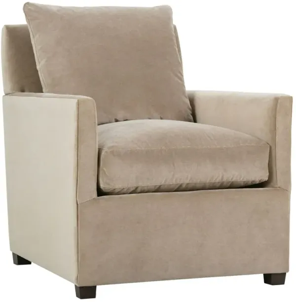 Vivian Accent Chair, Straw Velvet