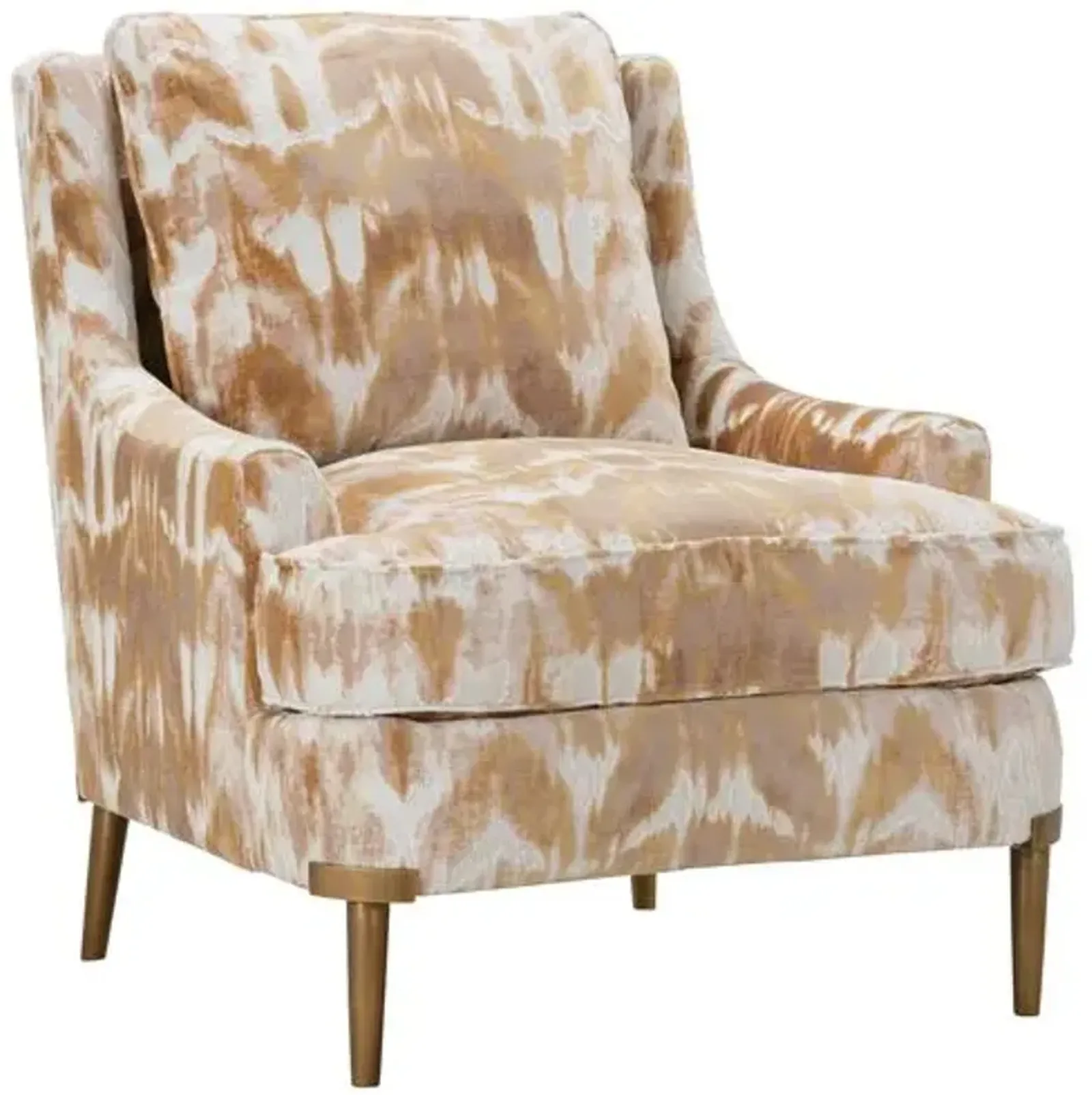 Jessel Accent Chair - Rose Ikat - Pink, Comfortable, Durable