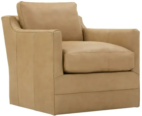 Margot Leather Swivel Chair, Butterstotch