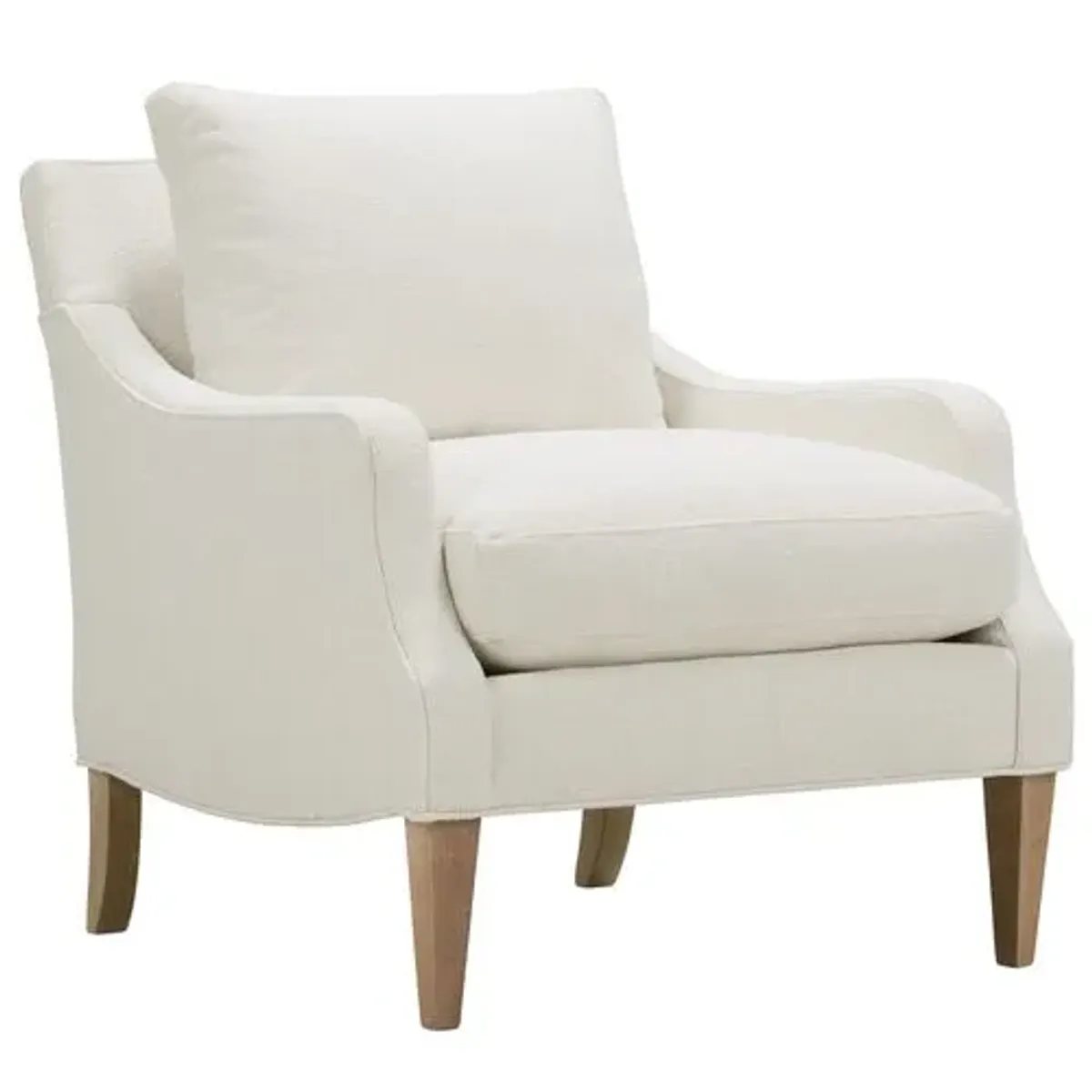 Naya Accent Chair - Chalk White, Comfortable, Durable