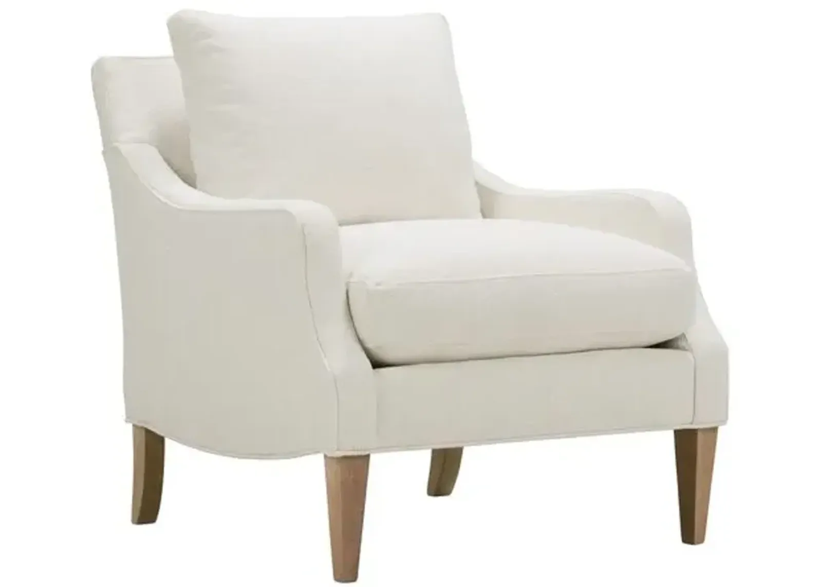 Naya Accent Chair - Chalk White, Comfortable, Durable