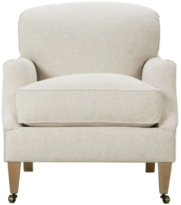 Elodie Performance Accent Chair, Ivory