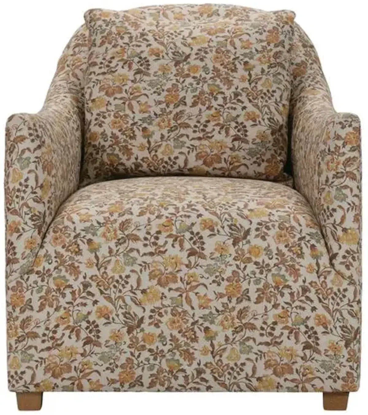 Tilda Accent Chair - Gold Floral, Comfortable, Durable, Cushioned