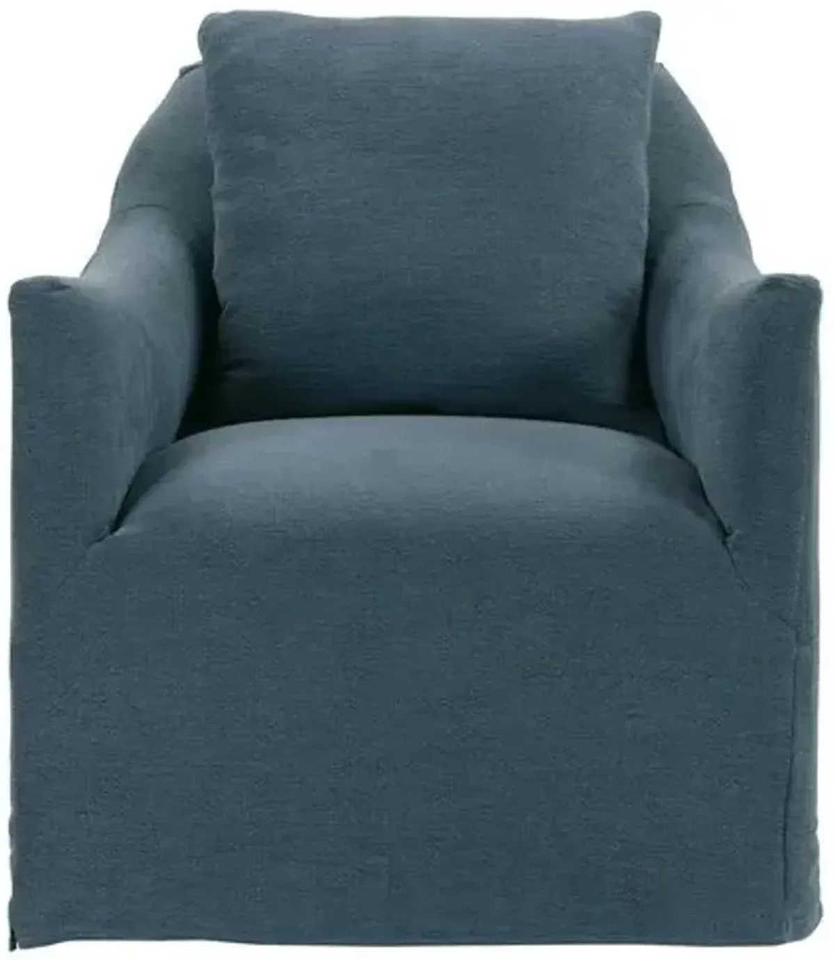 Jianna Slipcover Swivel Chair - Linen