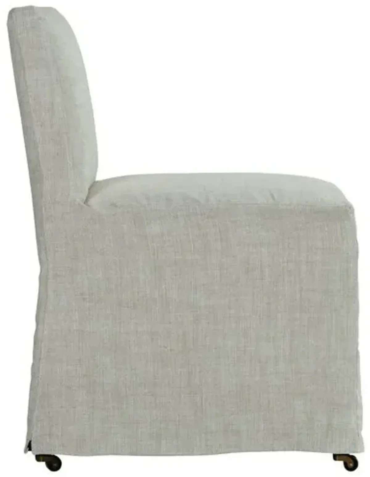 Charli Slipcover Dining Chair - Natural Linen - Beige