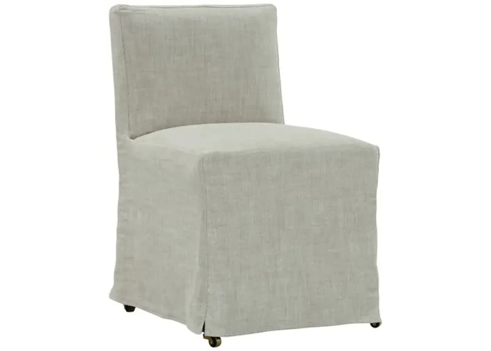 Charli Slipcover Dining Chair - Natural Linen - Beige