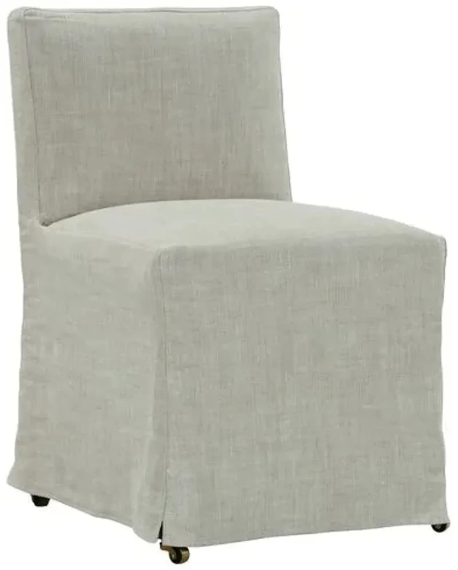 Charli Slipcover Dining Chair - Natural Linen - Beige