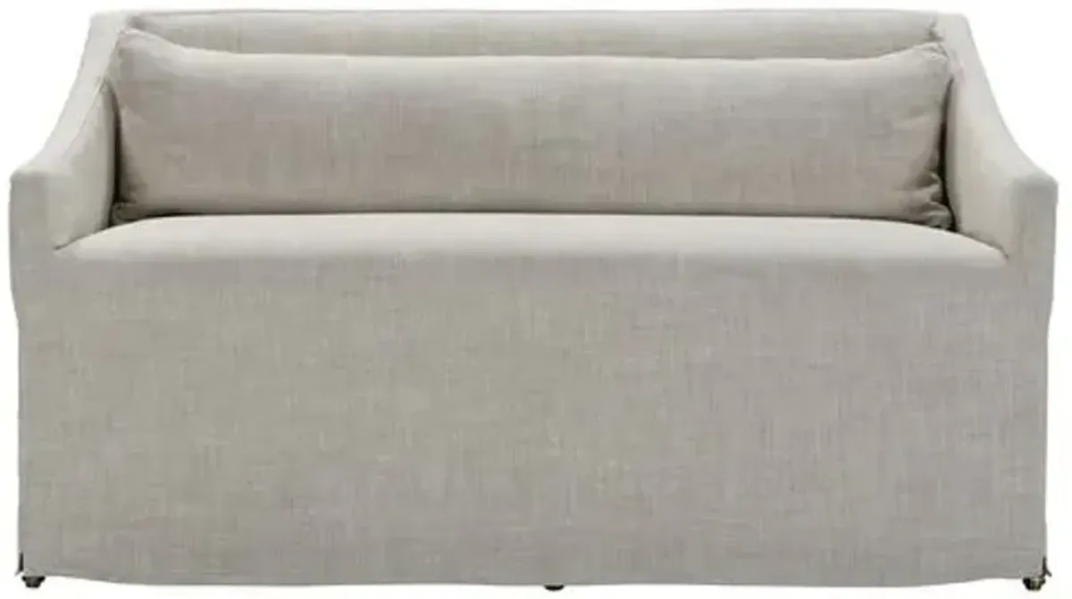 Charli Slipcover Dining Banquette - Beige