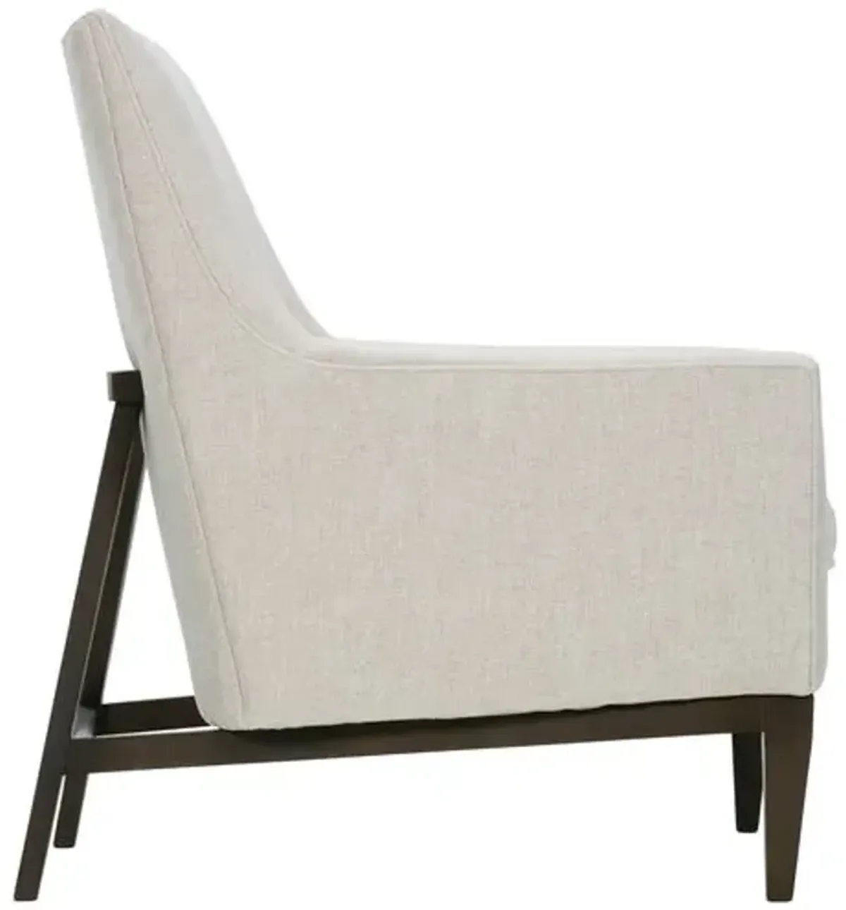 Zoya Accent Chair - Ivory, Comfortable, Durable