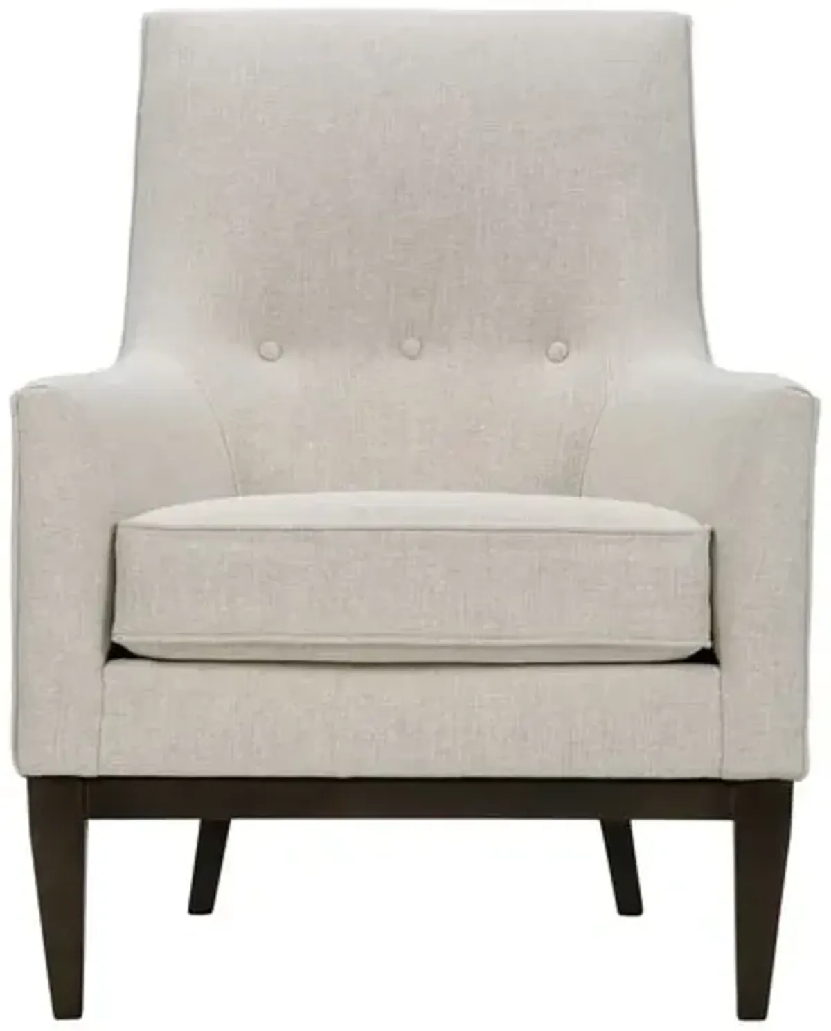 Zoya Accent Chair - Ivory, Comfortable, Durable