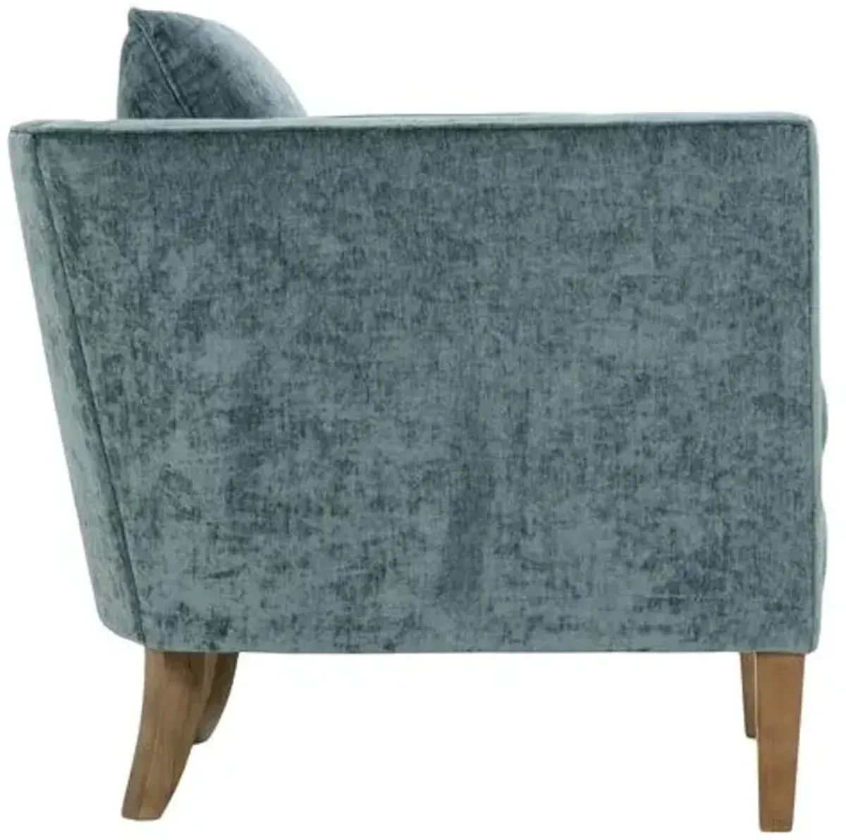 Mae Velvet Accent Chair - Adriatic Green, Comfortable, Durable