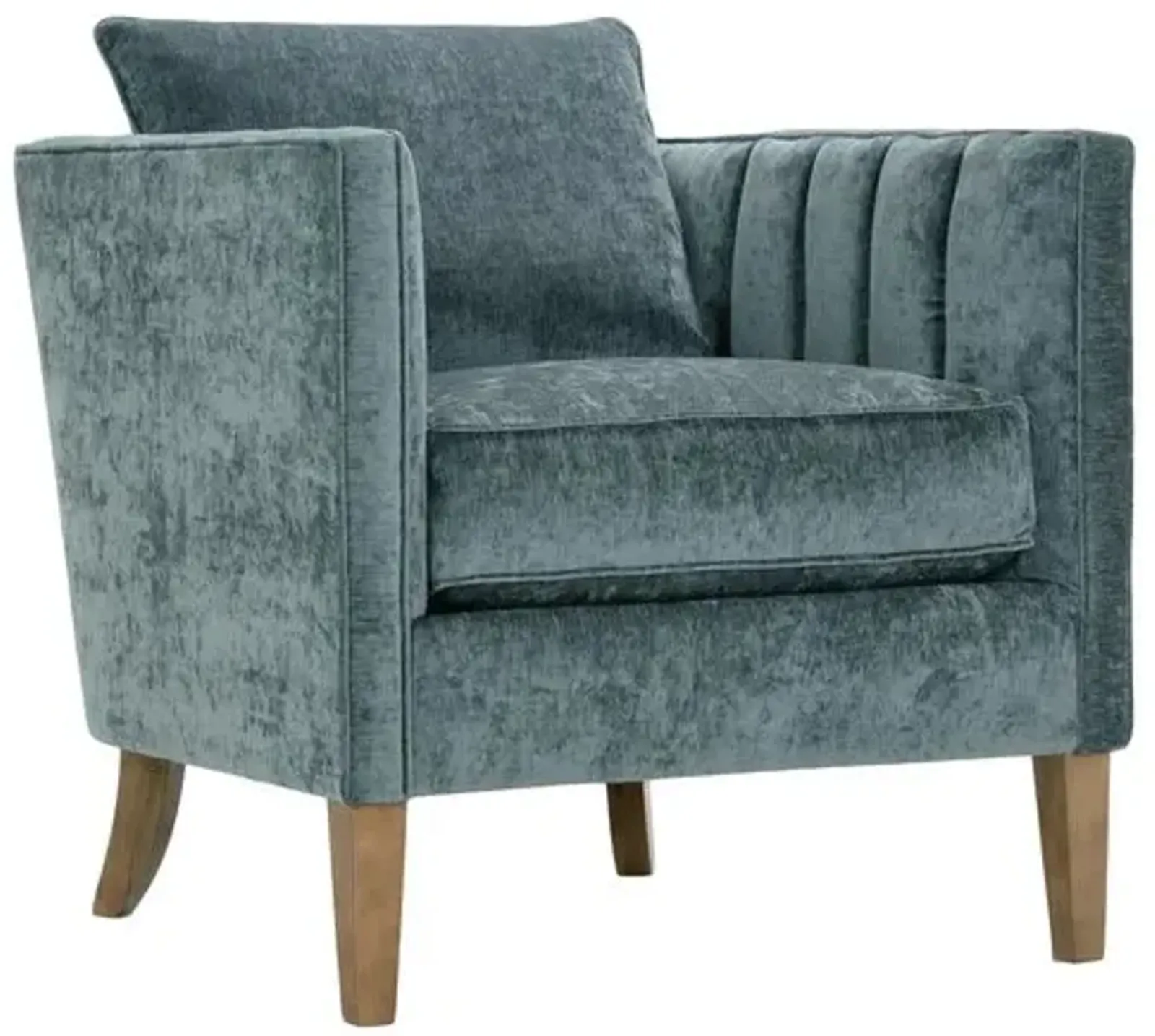 Mae Velvet Accent Chair - Adriatic Green, Comfortable, Durable