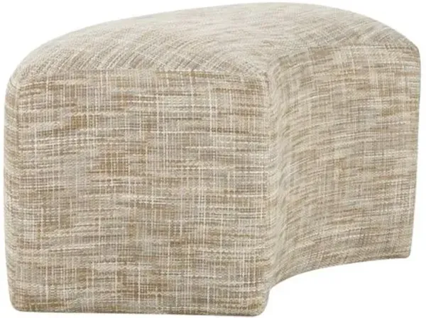 Baker Upholstered Bench - Pebble Basketweave - Gray