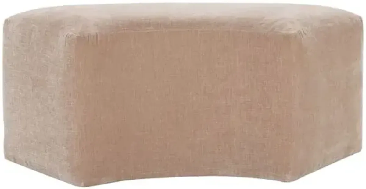 Baker Upholstered Bench - Blush Velvet - Pink